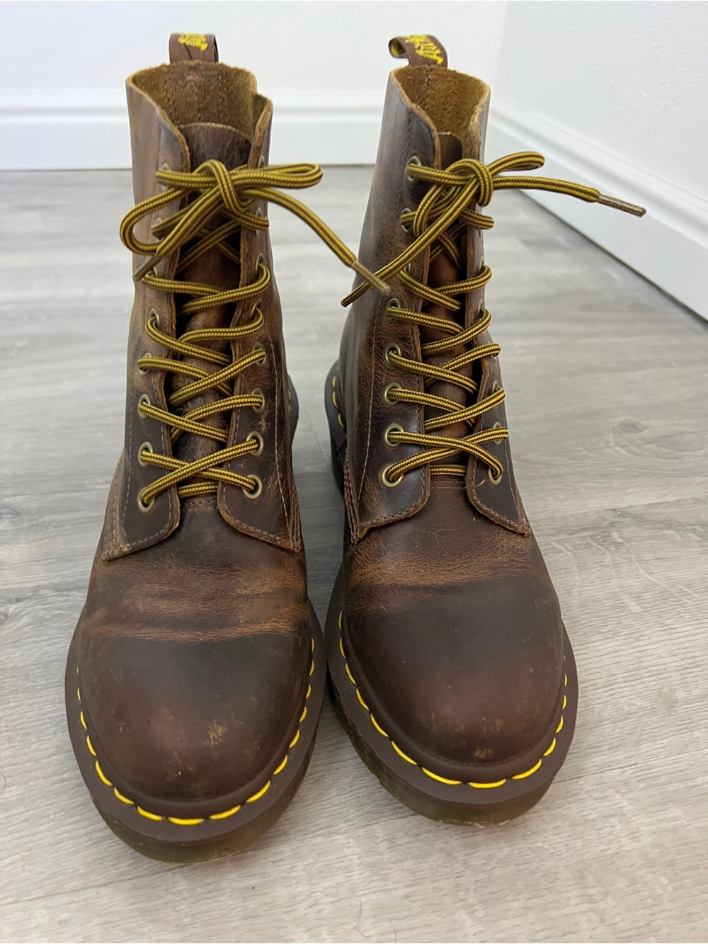 Vintage Dr. Martens Clemency Brown Leather Boots - UK6/US8 W - Picture 5 of 9